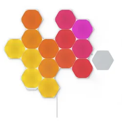 Nanoleaf Shapes Hexagons Starter Kit (15 Panels) - modulare WLAN LED Smart Panels mit Musik & Bildschirm Sync | Set bestehend aus 15 Panels