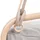 Beliani Hollywoodschaukel Norcia Beige 3-Sitzer