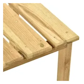 vidaXL Garten-Sonnenliege mit Tisch Kiefernholz Imprägniert