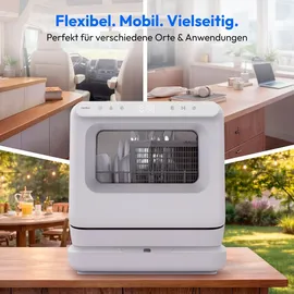 Medion DWT30 Tischgeschirrspüler (freistehend, 3 Maßgedecke, 598 mm, Weiß)