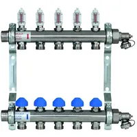 Zewotherm Verteiler Edelstahl Premium für 2 Heizkreise mit DFM
