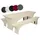TexDeko Biertischhusse Stretch Creme 220 x 50 cm