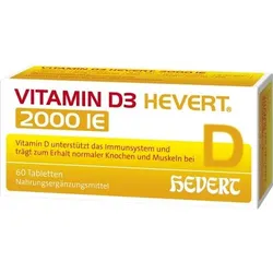VITAMIN D3 HEVERT 2000 I.E. Tabletten 60 St