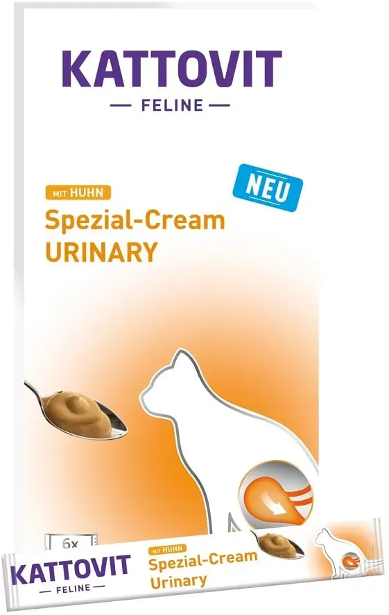 KATTOVIT Urinary Cream 6x15g Hühnercreme Katzenleckerli