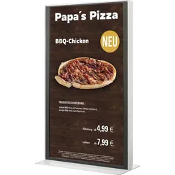Digital Signage 24" weiss Digitales Thekendisplay TrendLine