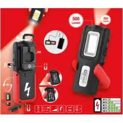 KS Tools Mobile Werkstatt-Handlampe, knickbar, 500 Lumen