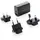 Philips Reisestecker UK/EU/AU/USA Schwarz