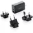 Philips Reisestecker UK/EU/AU/USA Schwarz