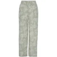 LASCANA Palazzohose Damen schilfgrün-creme bedruckt Gr.36