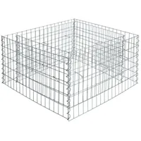 Estexo - Gabionenhochbeet Hochbeet Gabione 90x90x50 cm Pflanzkorb Drahtgitter