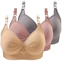 CSKJ Dünner BH Damen Ohne Bügel Bügelloser Soft Bustier Damen Nahtloser BH Ohne Bügel mit zusätzlicher BH-Verlängerung - 110B