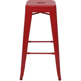 Mendler 4er-Set Barhocker  ~  rot
