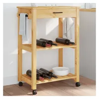 VidaXL Küchenwagen MONZA 60x40x90 cm Massivholz Kiefer