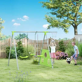 aiyaplay Schaukelgestell 4 in 1 Bunt/Grau/Grün