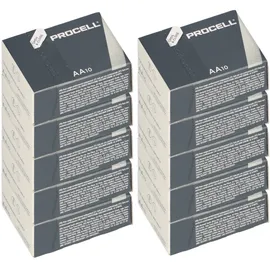 Duracell 100x Duracell Procell MN1500 Mignon AA LR6 Batterie