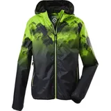 KILLTEC Lyse BYS JCKT B Funktionsjacke/Regenjacke mit Kapuze, packbar, neon-grün, 176