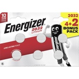 Energizer Knopfzelle 2032 Lithium E302275000 4+2 St./Pack.