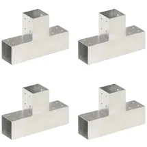 vidaXL Pfostenverbinder T-Form 81 x 81 mm Metall