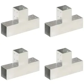 vidaXL Pfostenverbinder T-Form 81 x 81 mm Metall