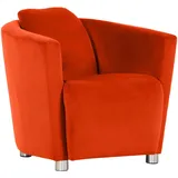 Cocktailsessel, Orange, Textil, 72x72x85 cm, Stoffauswahl, Wohnzimmer, Sessel, Polstersessel