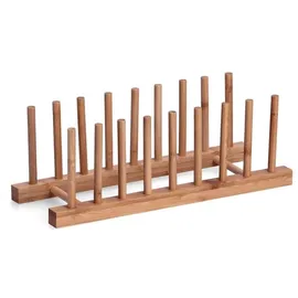 Zeller Tellerständer 34 x 12,5 cm Braun