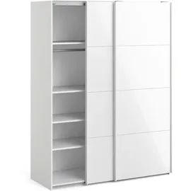 VCM Veto B150 cm) 2 Türen weiß und weiß hochglanz.