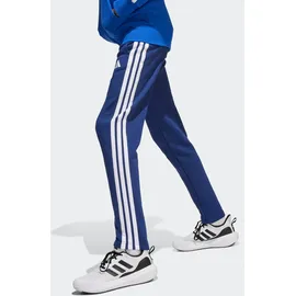 adidas Trainingsanzug ADIDAS SPORTSWEAR "SEASONAL ESSENTIALS TIBERIO 3-STREIFEN KIDS", Jungen, Gr. 176, blau (royal blau, weiß, glow blau), Obermaterial: 70% Baumwolle, 30% Polyester, Sportanzüge Trainingsanzug