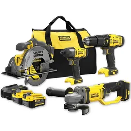 Stanley ?ranki? rinkinys Stanley SFMCK469M2-QW (SFMCD711 + SFMCF800 + SFMCG400 + SFMCS500); 2x4,0 Ah akum.