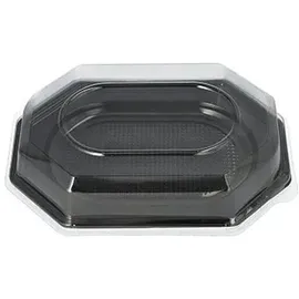 Papstar Starpak 10 Deckel für Servierplatten, PET 6,3 cm x 45 cm x 31,5 cm transparent