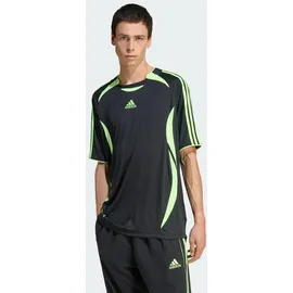 adidas Teamgeist Adicolor T-Shirt - Black / Signal Green - M