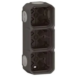 Legrand Plexo New 3-fach horizontal und vertikal, anthrazit