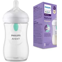 Philips Avent Natural Response - Babyflasche mit AirFree Ventil 260ml, Sauger 3 - SCY673/01