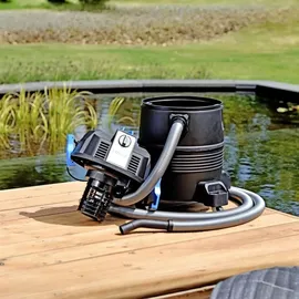 AquaForte Teichsauger 4-in-1 Schlammsauger 35L Automatische Entleerung