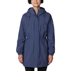 Splash Side Jacket Damen Regenmantel - Blau L