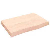 VidaXL Waschtischplatte 60x40x(2-6) cm Massivholz Unbehandelt