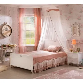 möbel-zeit Cilek ROMANTICA Bett, 120x200 cm. - Weiß