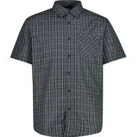 CMP Kurzarmhemd kariert Antracite/Grey/Bianco L