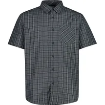 CMP Kurzarmhemd kariert Antracite/Grey/Bianco L