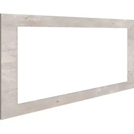 borchardt Möbel Spiegel BORCHARDT MÖBEL "Finn", grau (betonoptik), B:89cm H:45cm T:2cm, Glas, Spiegel, mit Rahmen