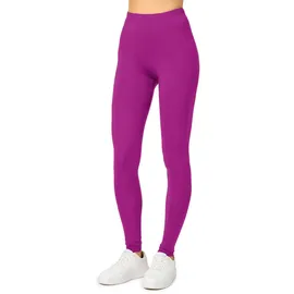 Merry Style Damen Lange Leggings aus Viskose MS10-143 (Fuchsie, S) - S