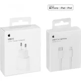 Apple 20W USB-C Power Adapter + 2m USB-C auf Lightning Kabel - Weiß