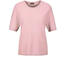GOLDNER Kurzgröße Kaschmir-Halbarmpullover mit Rundhals Rosa 24