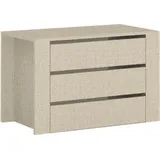 OTTO home Schubladeneinsatz OTTO HOME "Onyx, für die Fachbreite 88cm", beige (beige matt stoffdekor), B:88cm H:57cm T:45cm, Holzwerkstoff, Schubladeneinsätze, Schubladeneinsatz, 3 Schubladen mit Soft Close Funktion
