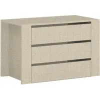 OTTO home Schubladeneinsatz OTTO HOME "Onyx, für die Fachbreite 88cm", beige (beige matt stoffdekor), B:88cm H:57cm T:45cm, Holzwerkstoff, Schubladeneinsätze, Schubladeneinsatz, 3 Schubladen mit Soft Close Funktion