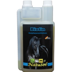 NatuSol Biotin für Pferde - Festigkeit von Haut, Haaren und Hufhorn Flüssigkeit 1000 ml