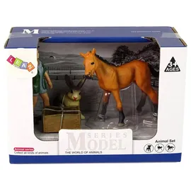 LeanToys Leichtes Pferd Figurenset Tiere 12 cm