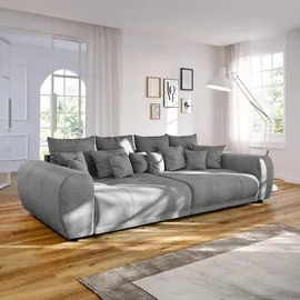 Livora Big-Sofa Polyester 3-Sitzer Grau