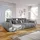 Livora Big-Sofa Polyester 3-Sitzer Grau