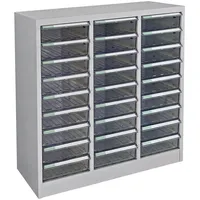 Proregal Schubladencontainer Kobra mit 27 Schubladen HxBxT 88x80x35cm | Lichtgrau