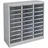 Proregal Schubladencontainer Kobra mit 27 Schubladen HxBxT 88x80x35cm | Lichtgrau